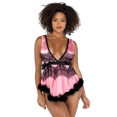 Ant plono ledo Satin Babydoll